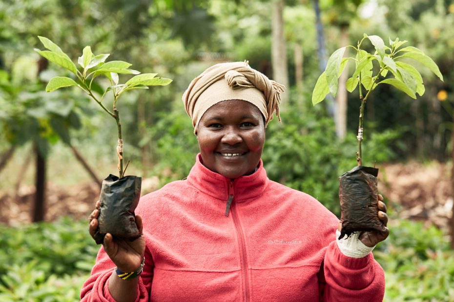 Contadina in Kenya