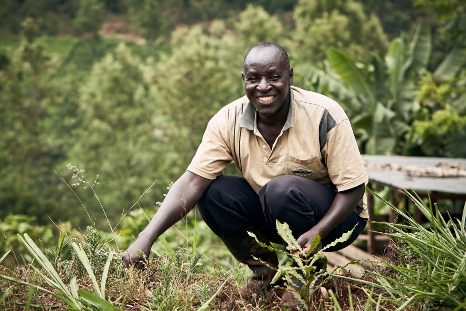 Contadino in Kenya