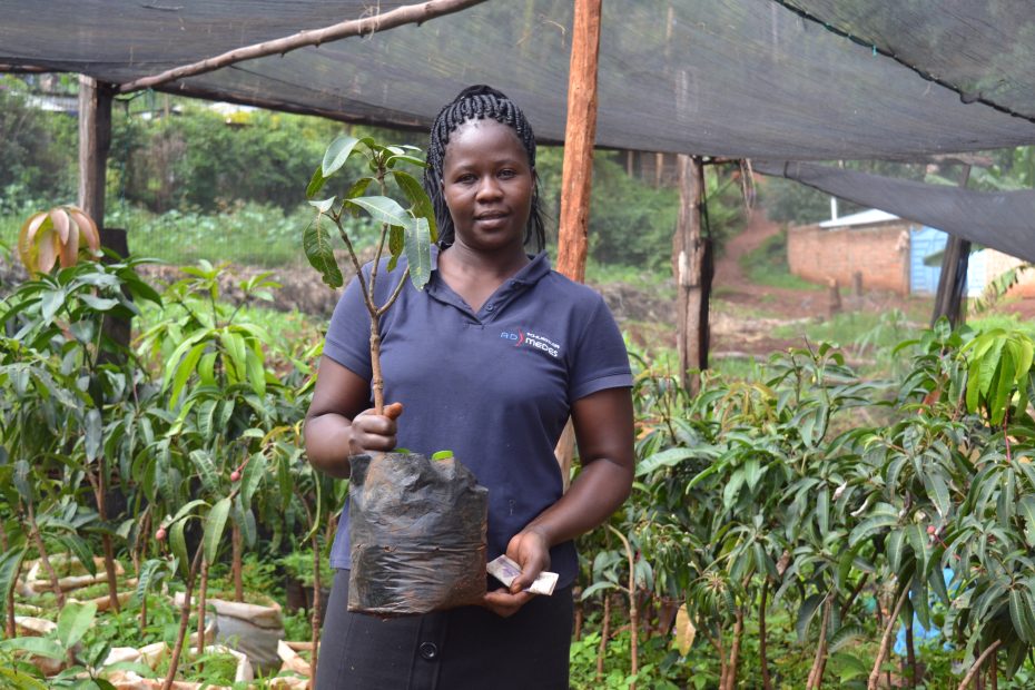 Contadina in Kenya