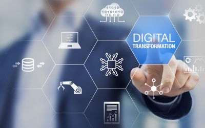 Digital transformation technology strategy, digitization and digitalization of business processes and data, optimize and automate operations, customer service management, internet and cloud computing